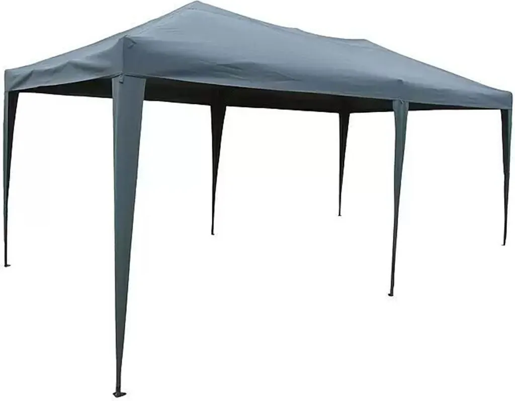 Gazebo Professionale 3x6m Easy Up Grigio | Struttura in Acciaio e PVC
