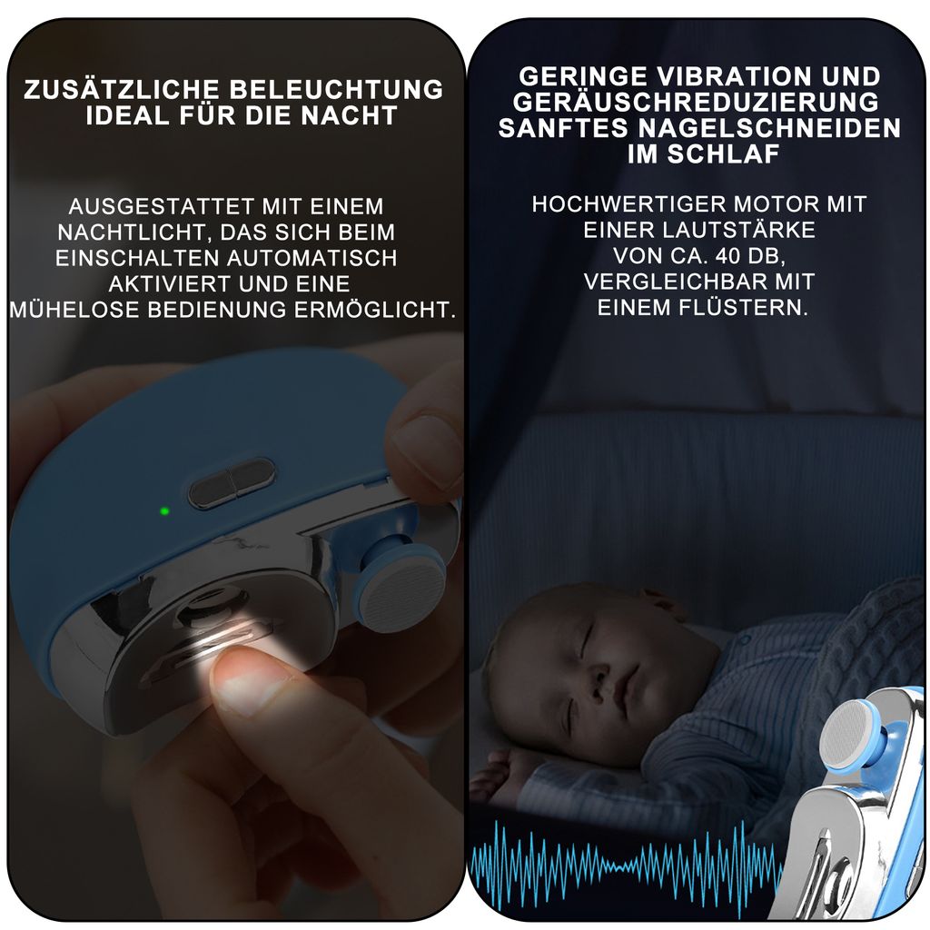 Elektrischer Nagelknipser 2-in-1, mit Nageltrimmer, Produktbild 5