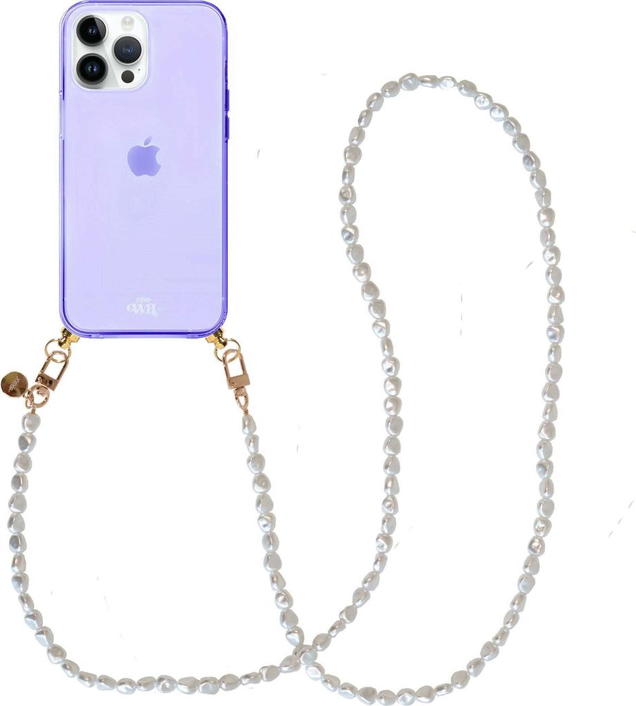 Pearlfection Cord Hülle Purple - Long Cord - Kompatibel mit iPhone 14 Pro