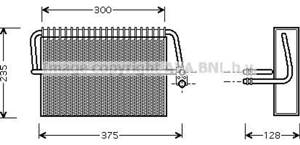 Évaporateur AVA MSV325 pour Climatisation Mercedes Classe S OE 2208300458