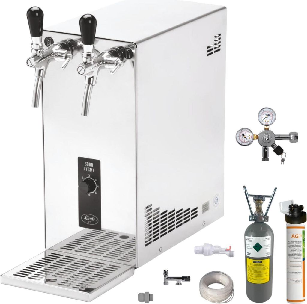 Tafelwassergerät Wasserzapfanlage Zapfanlage 25 Ltr Pygmy SET 2Kg CO2 mit Filter