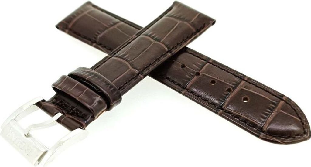Jaguar Acamar Chrono | Uhrenarmband Leder braun Krokoprägung | J968/5
