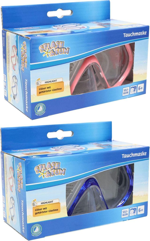 Tauchmaske Junior 6+ Silikon - Splash & Fun Kinder Produktbild 