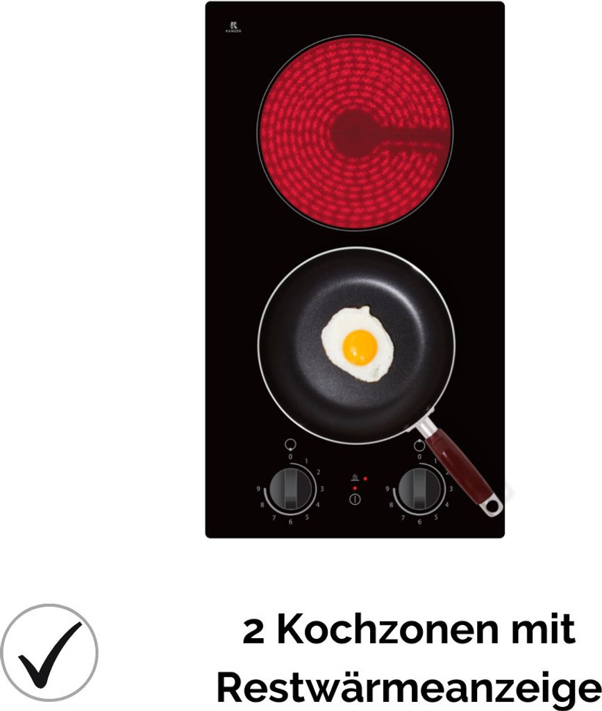 PKM Glaskeramik-Doppelkochplatte Kochfeld EB-GK2KG Produktbild 4