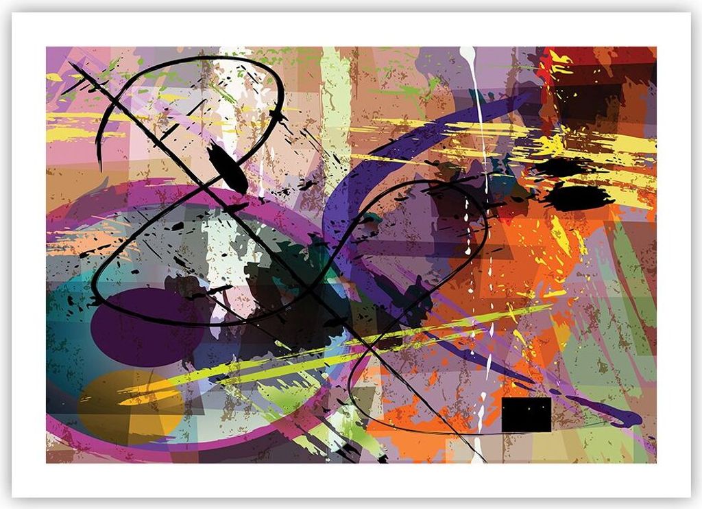 Poster - Poster ohne Rahmen - Abstraktion modern - 70x50 cm Produktbild 