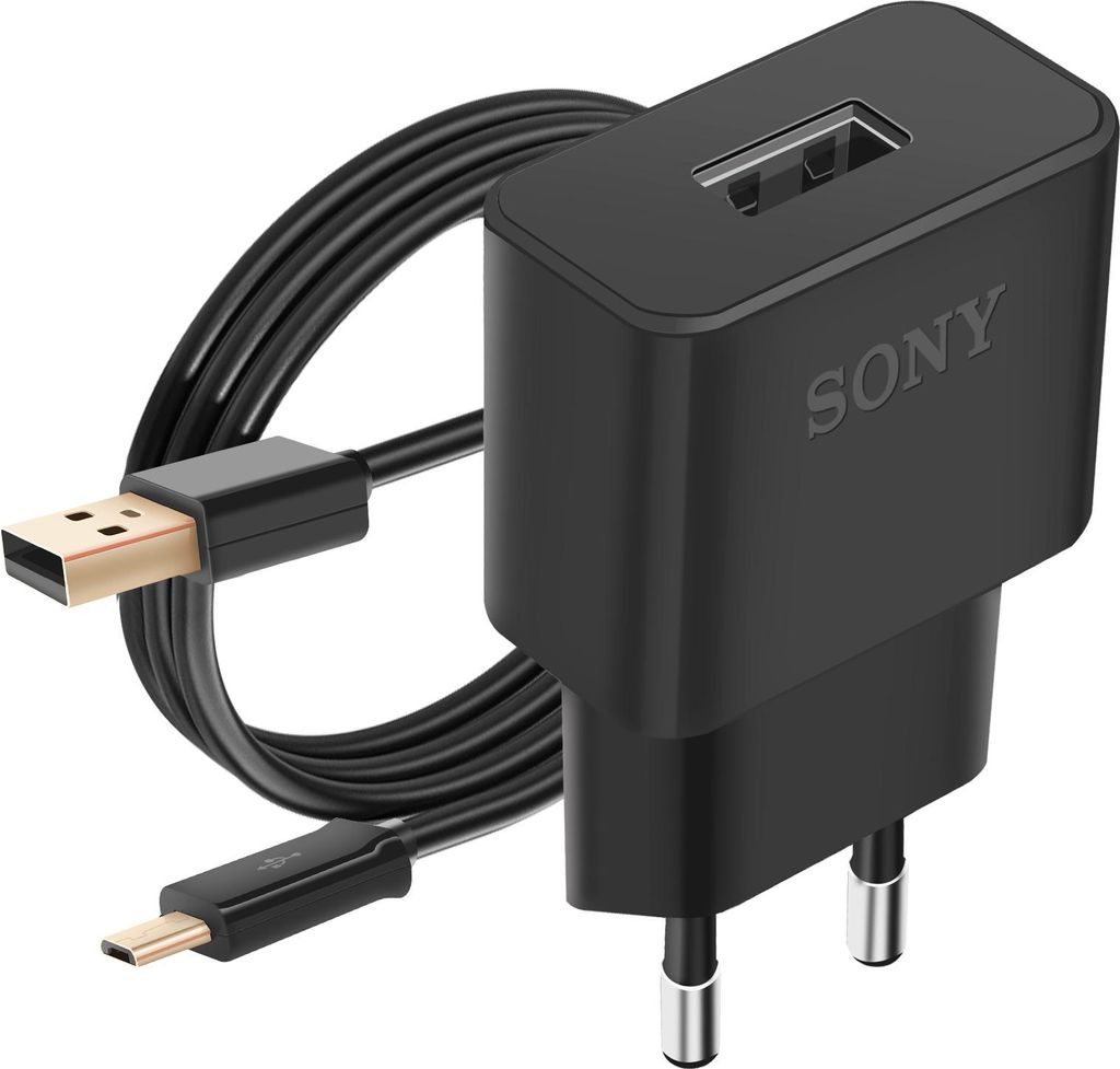 Sony, Original Sony EP800 USB Wand Ladegerät, Schwarz Produktbild 