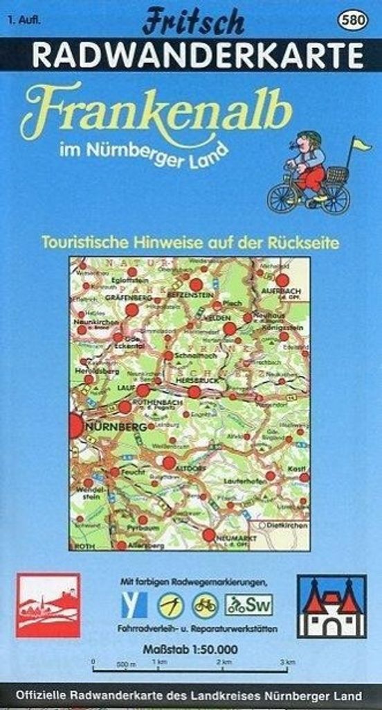 Landkreis Nürnberger Land 1 : 50 000. Fritsch Radwanderkarte