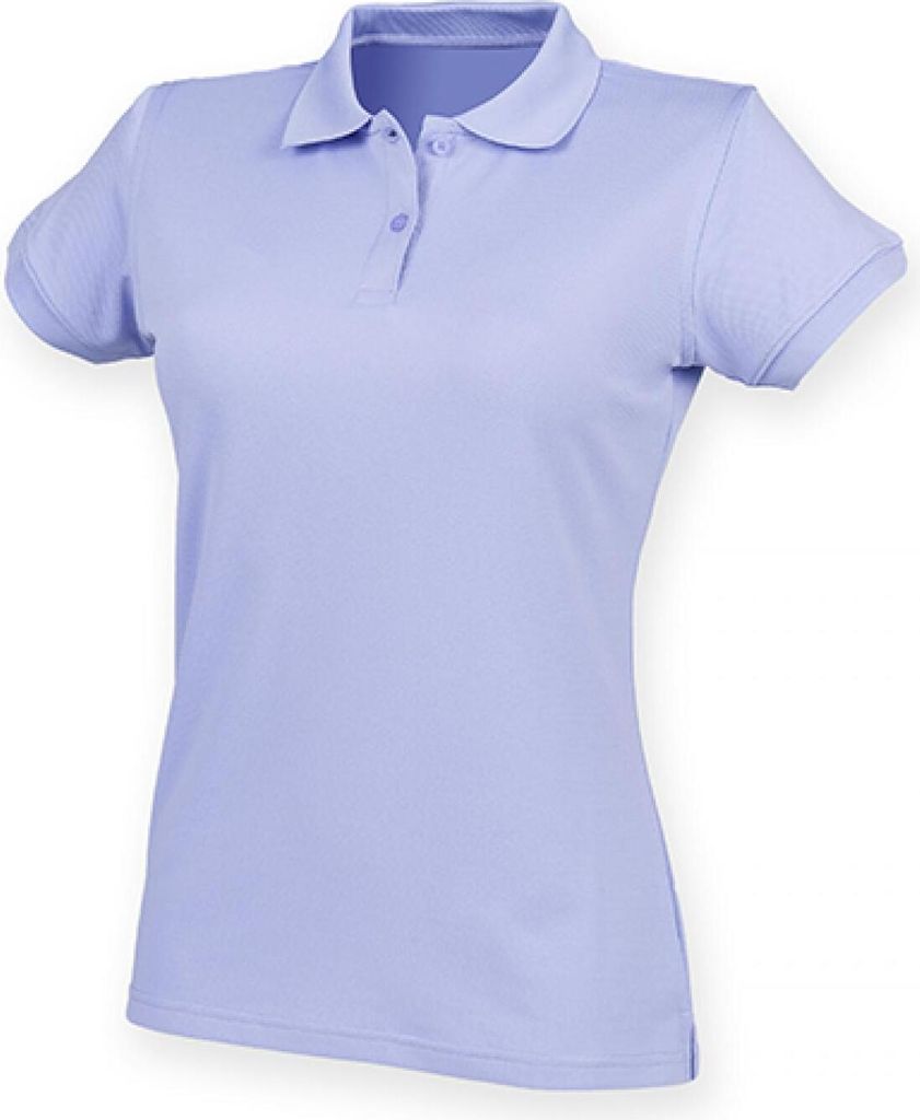 Henbury H476 | Damen Coolplus Wicking Polo Shirt / Mikro-Piqué - Farbe: Lavender - Größe: XXL