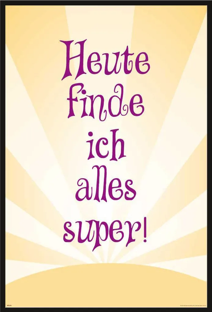 Affiche de motivation Shinsuke Maxi Aujourd'hui tout me semble génial