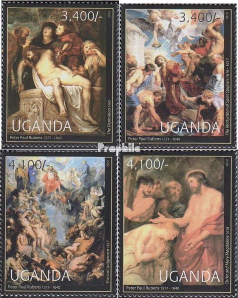 Briefmarken Uganda 2012 Mi 2839-2842 (kompl.Ausg.) Produktbild 