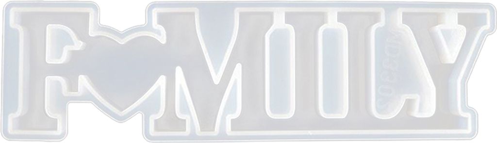 DIY Home Family Love Epoxidharz Gussform Schimmelpilz Orament Making Silikonform-Familie