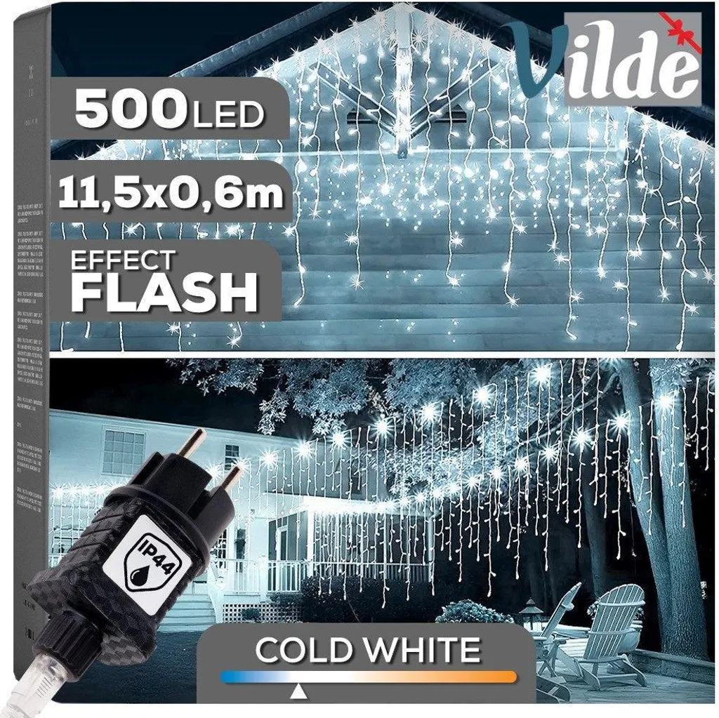 Rideau lumineux 500 LED extérieur grande longueur 11,5m haute densité