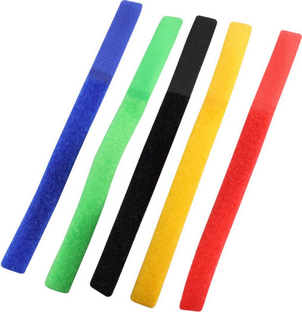 Kabelbinder, 16x215mm, Klettverschlussband 5er Set