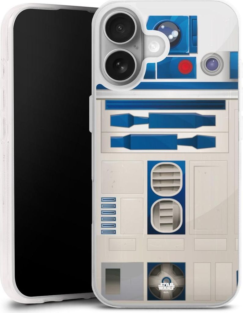DeinDesign Handyhülle für Apple iPhone 17 Silikon Hülle Case Smartphone Schutzhülle Fanartikel Star Wars R2D2