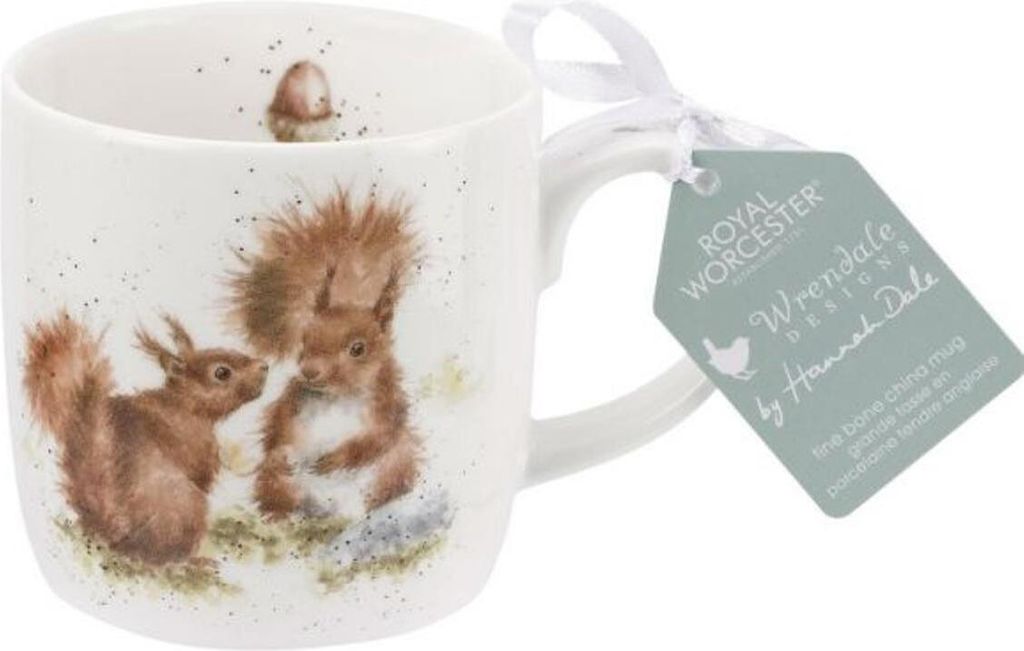 Wrendale Designs Porzellan-Becher Eichhörnchen unter Freunden
