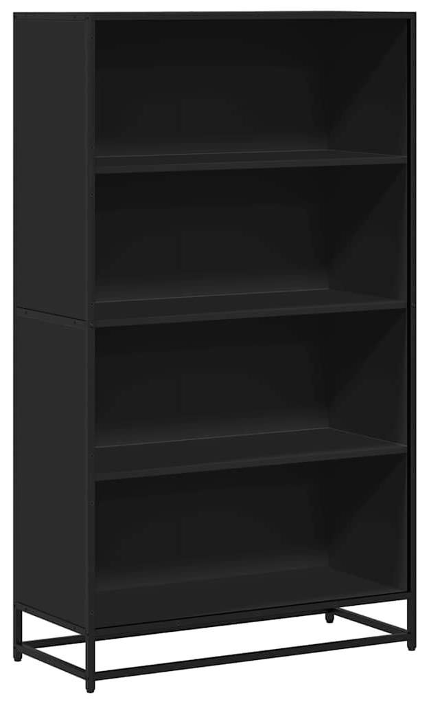 vidaXL Bücherregal Schwarz 80,5x35x139 cm Holzwerkstoff