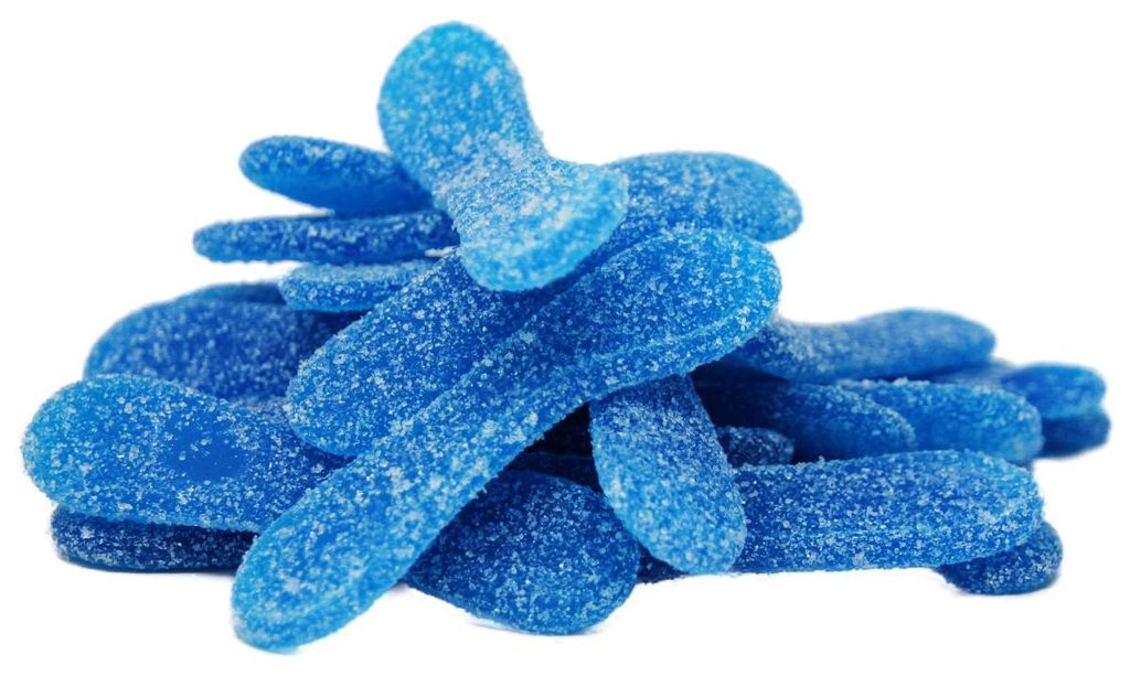 Ovocné želé kyselé modré želé bez želatiny s pektinem 800g Obrázek produktu 