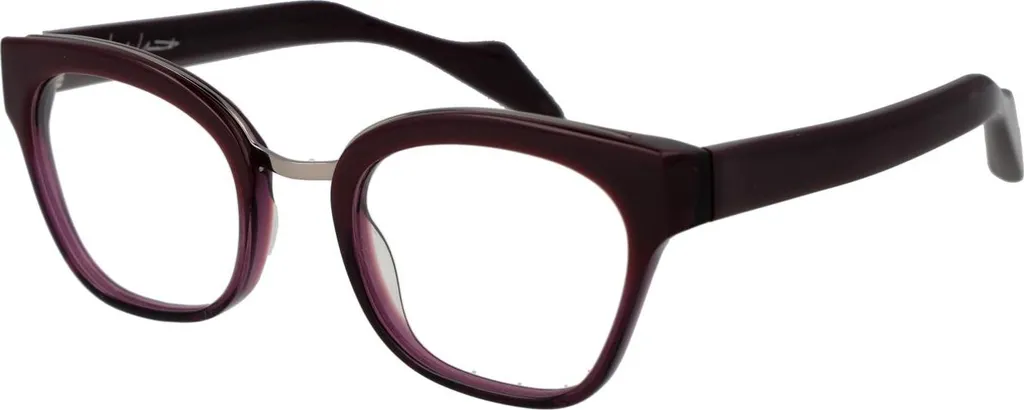 Yohji Yamamoto YY1001 Lunettes en Acétate Japonais 710 Taille 49 Noir
