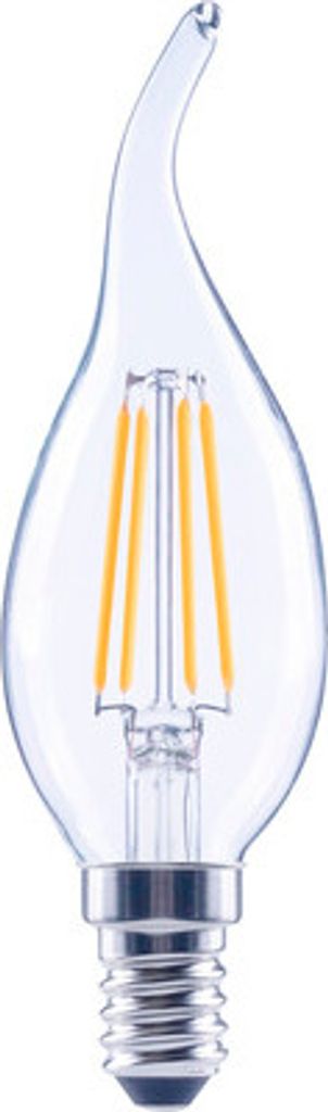 FLAIR LED Kerzenlampe dimmbar CL35 E14/4W(40W) 470 lm 2700 K warmweiß klar Windstoß Kerzenlampe