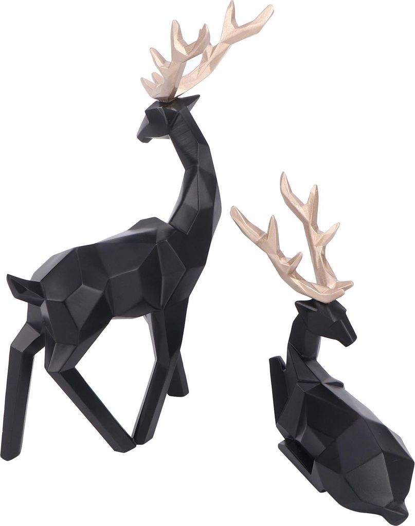 Nordic Style Harz Elch Statue Skulptur Tischplatte Ornamente Geometrische Kunsthandwerk Home Decor