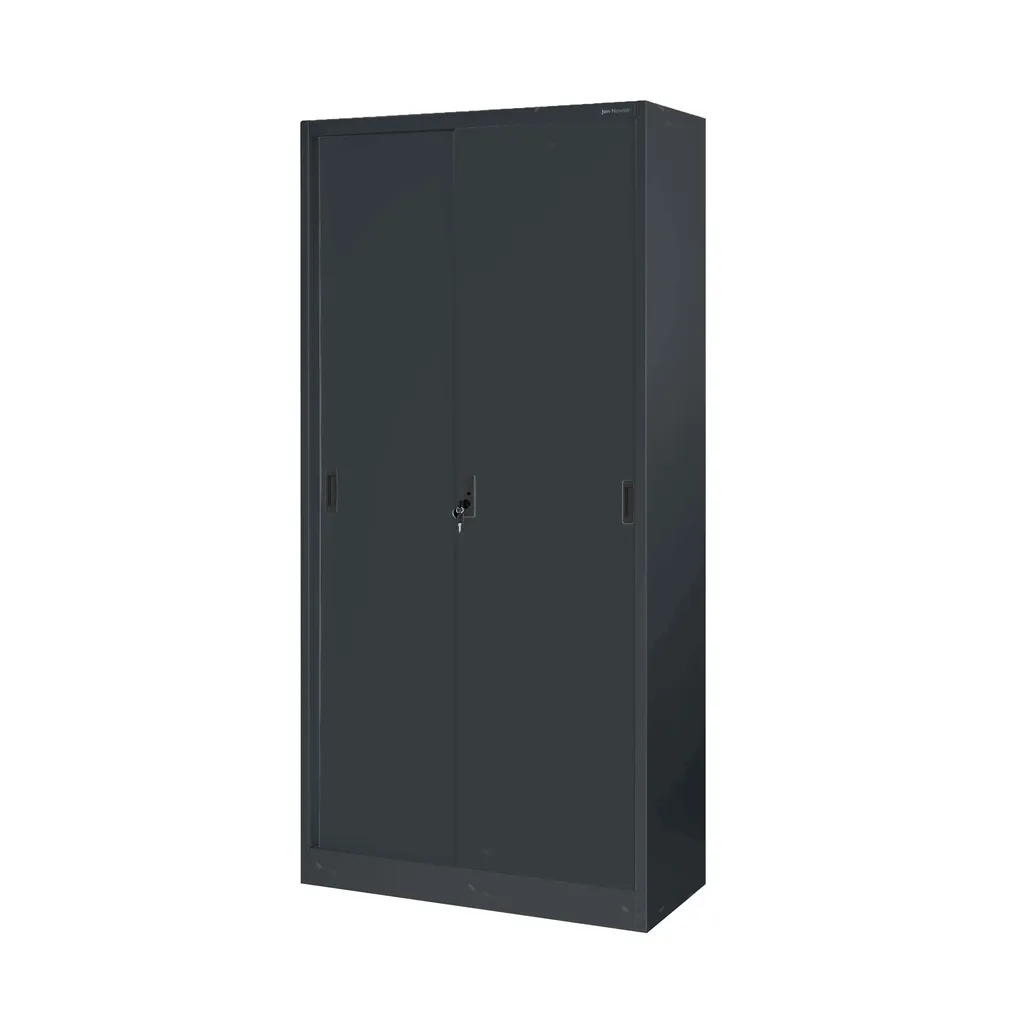 Armoire à dossiers 185x90x40 cm en tôle d'acier anthracite verrouillable