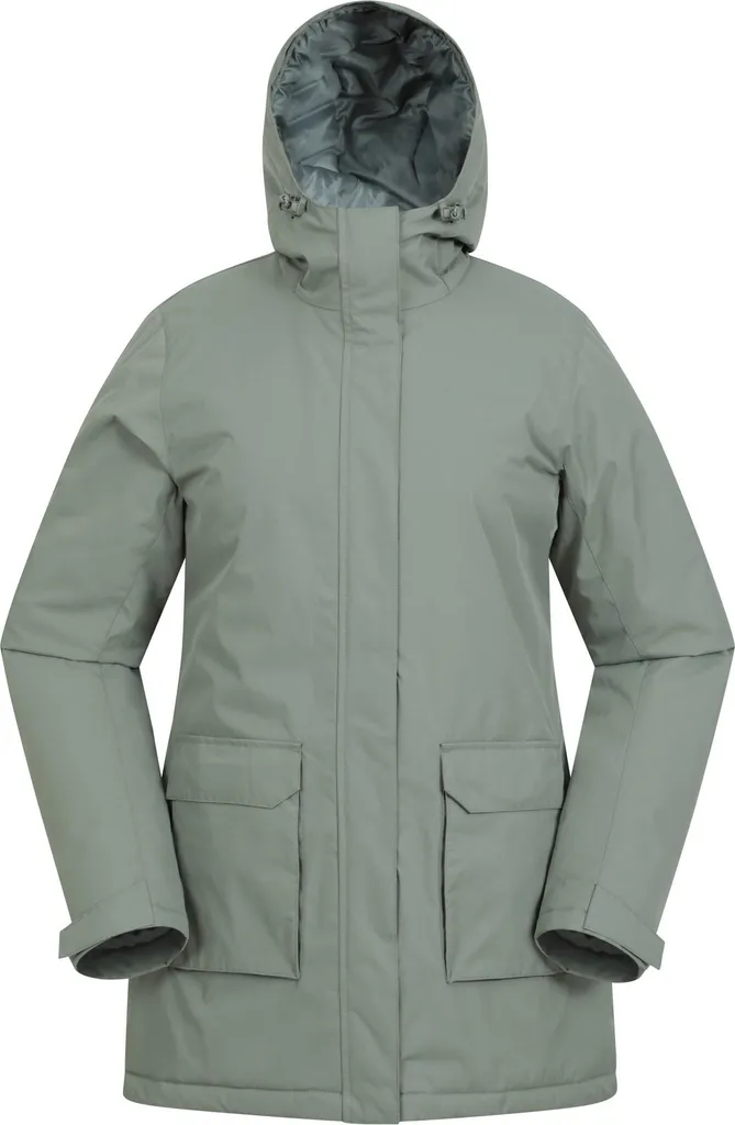 Parka Donna Mountain Warehouse Ranger MW3686 Imbottito Verde Cachi 40