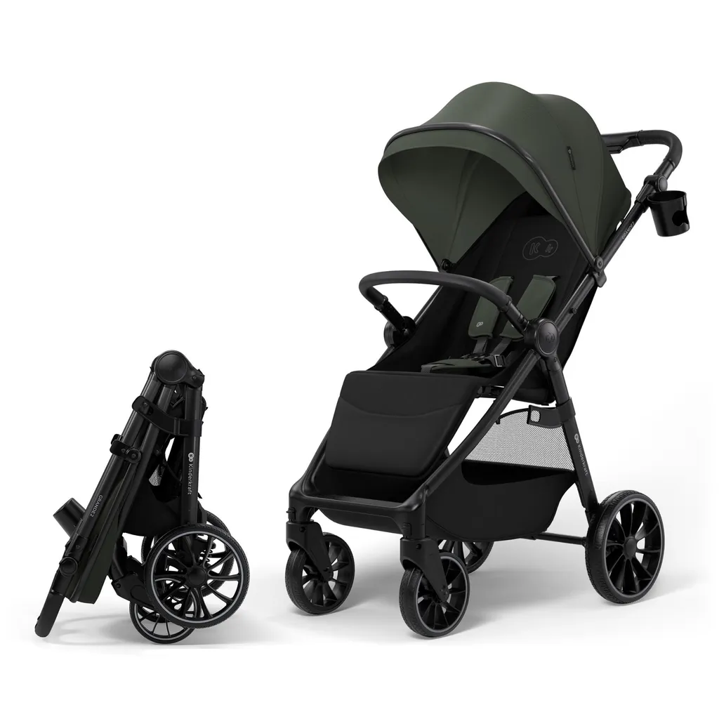 Poussette de voyage pliable d'une main Kinderkraft GRANDE 2 22kg