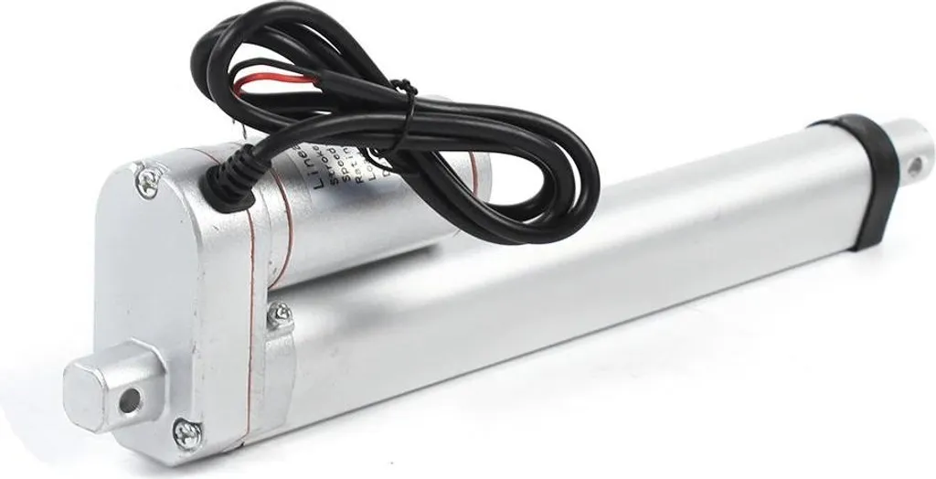 Vérin électrique 12V 10mm/s IP54 en aluminium rouge et sa télécommande RF - 8
