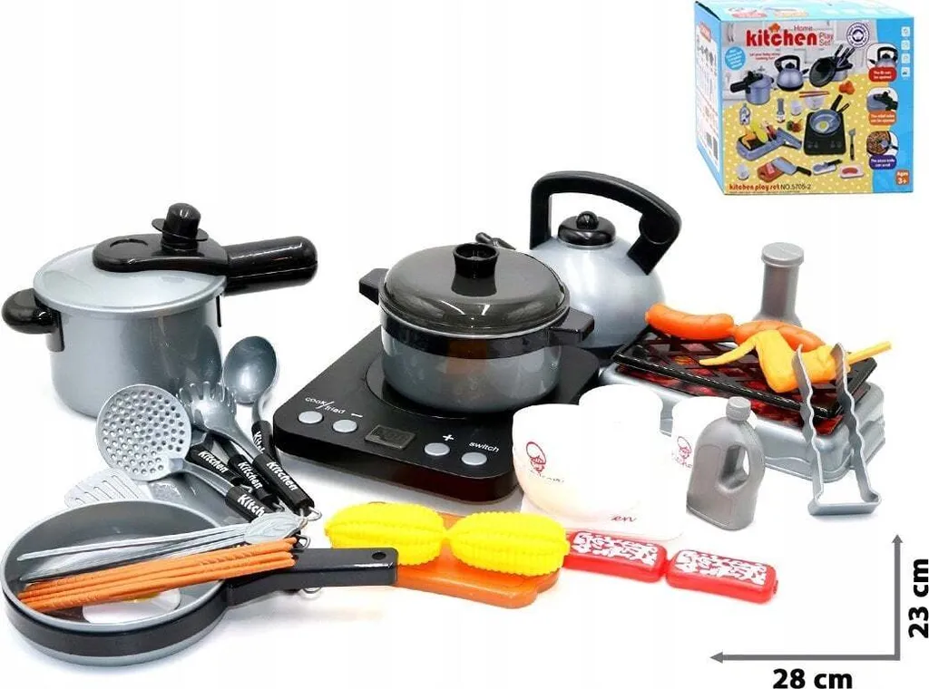 Jouet d'imitation dinette enfant 36 pièces avec fruits et accessoires