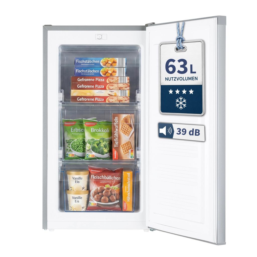 Stolthoff Mini Gefrierschrank 63 L, Gefrierschrank klein, 4 Produktbild 