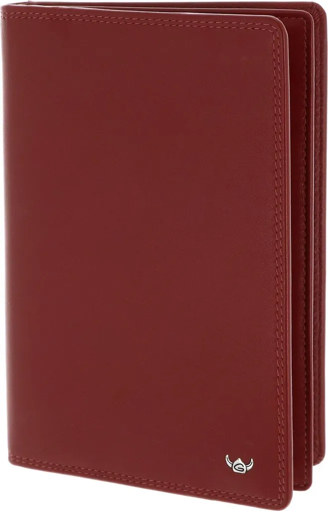 Portefeuille RFID pour Carte d'Identité et Cartes de Crédit Cuir Rouge 4040