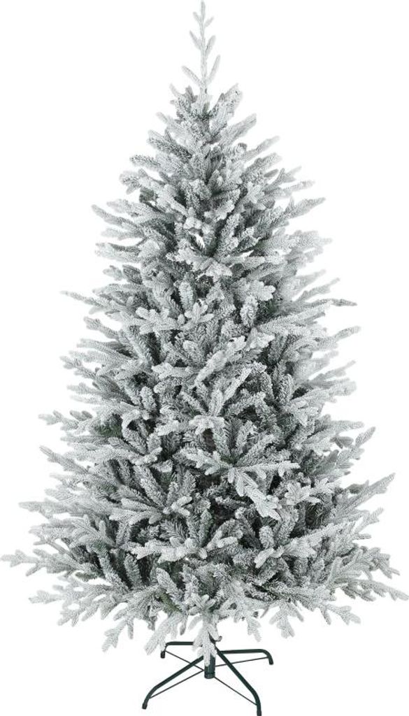 Künstlicher Weihnachtsbaum 180 cm künstlich Tannenbaum mit Schnee, 1976 Spitzen für drinnen