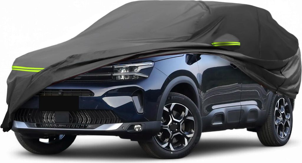 Autoabdeckung fš¹r Citroen C5 AirCross 2018-2023 210D-PU Outdoor Vollabdeckung fš¹r alle Wetterbedingungen Wasserdicht Winddicht Sonnenschutz m...