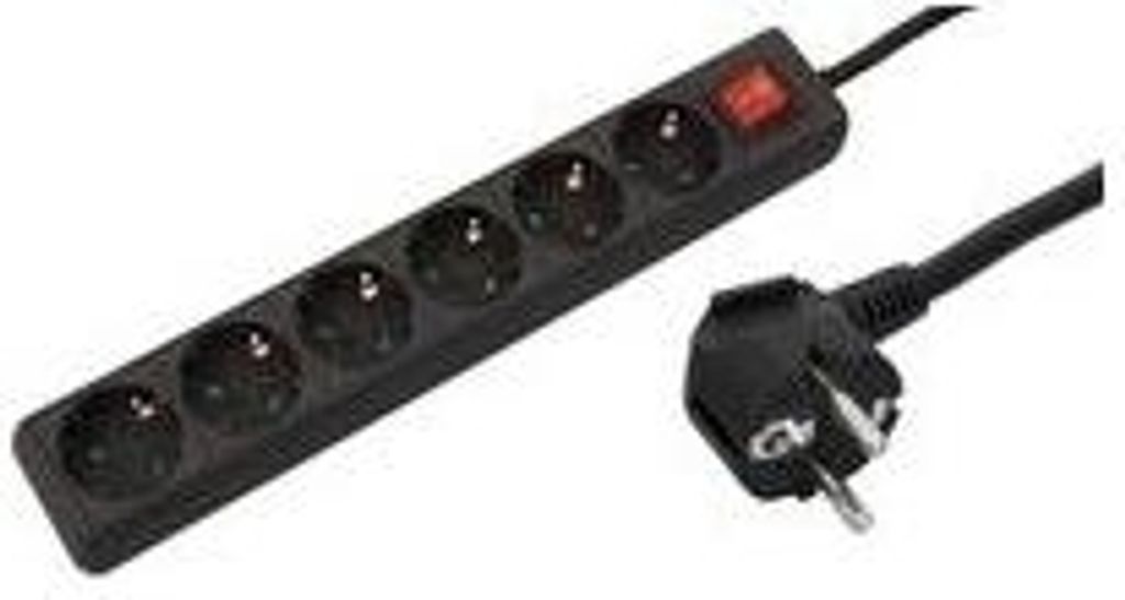 MicroConnect 6-fach Schuko-Steckdose 3m