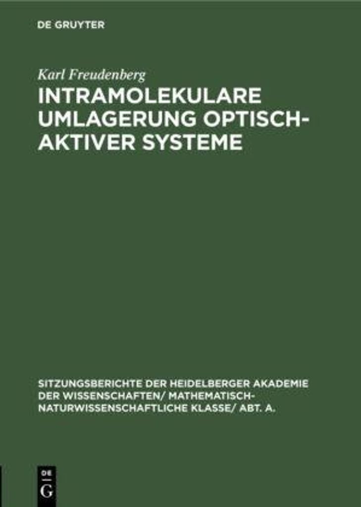 Intramolekulare Umlagerung optisch-aktiver Systeme