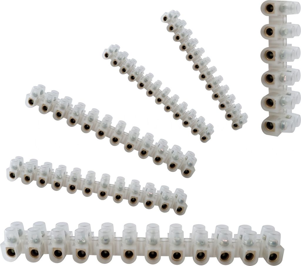 20 Stück 4 - 10 mm2 Lüsterklemme transparent 3A bis 380V