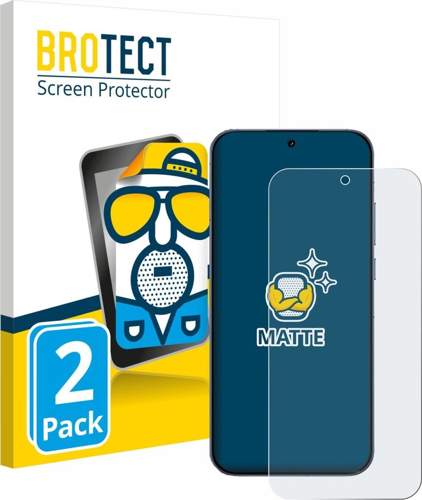 2x BROTECT Schutzfolie für realme GT 8 Displayschutz Displayschutzfolie Folie Matt Entspiegelungsfolie
