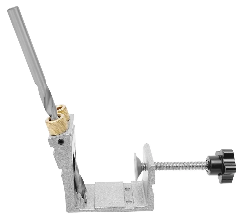 Gabarit de perçage Pocket Hole 15° en aluminium pour bois de 1 à 55 mm