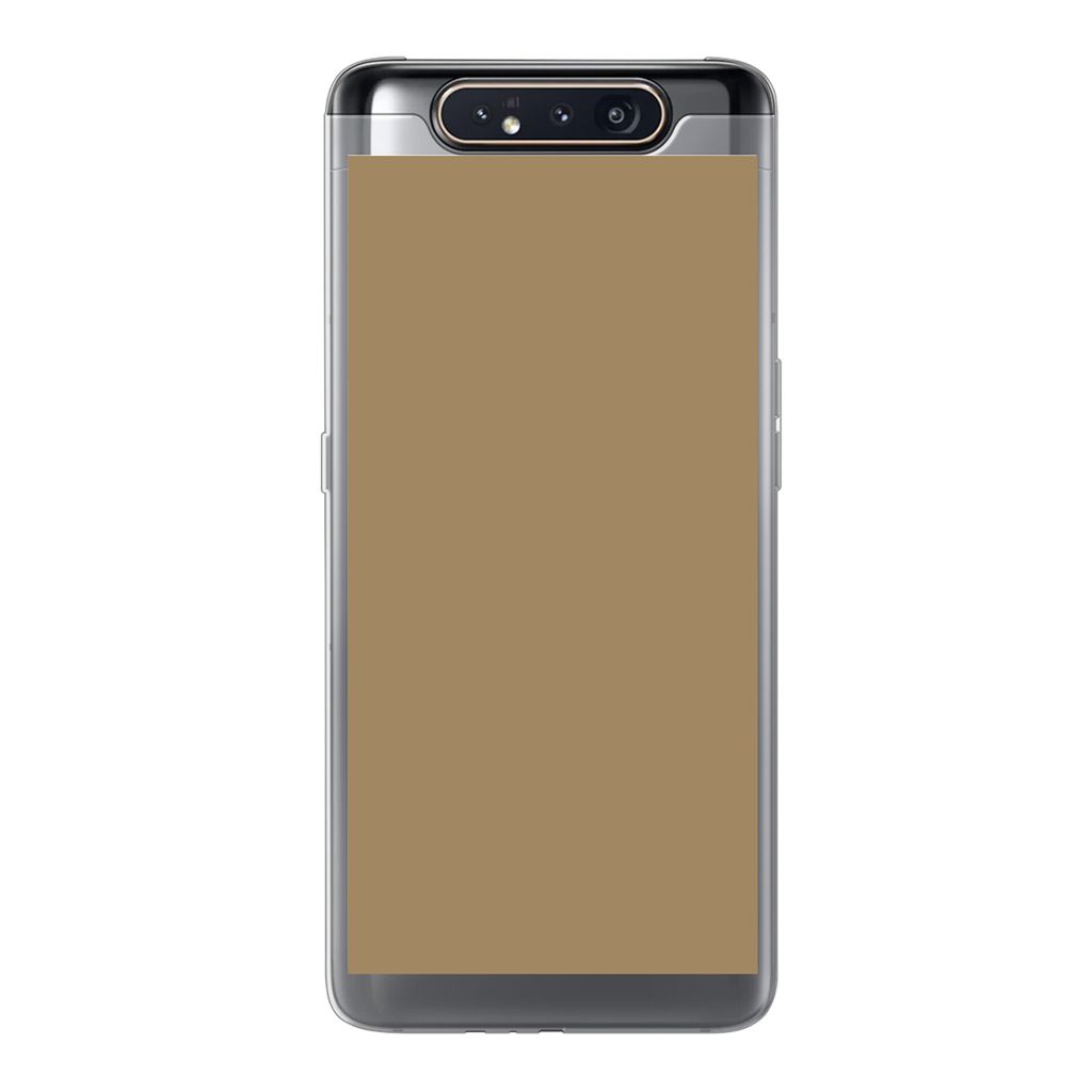 MuchoWow Handyhülle Schutzhülle Hülle für Samsung Galaxy A80 Palette - Beige - Innenbereich Silikon Softcase Handy Hülle - Schutzdeckel