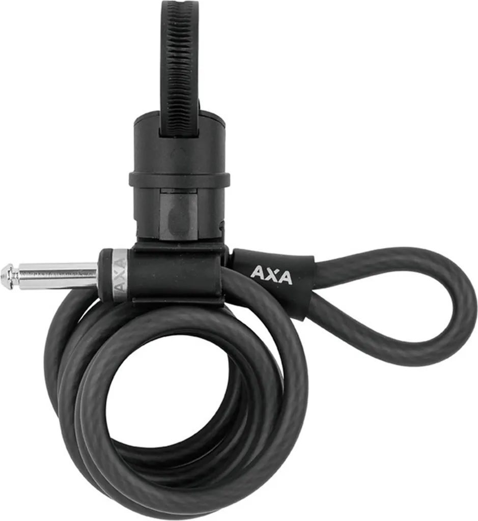 Câble à Enficher AXA Newton 150cm x 10mm en Acier Tressé Noir Résistant