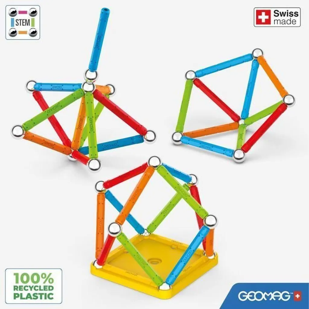 Activités STEM avec Geomag 25 Pièces Kit de construction aimanté