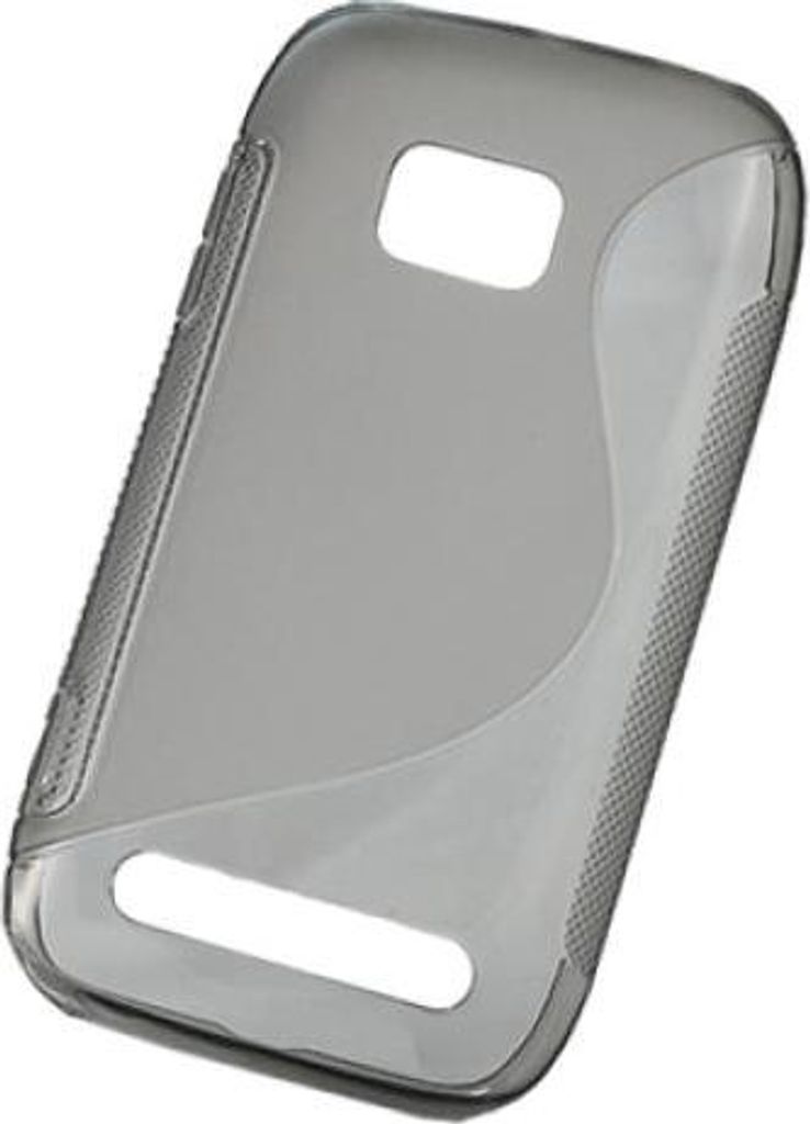 Silikonhülle S-Line für Nokia 710 Lumia grau/transparent