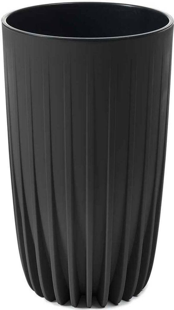 HowHomely Blumentopf Rund 42 cm Höhe, Pflanzkübel, Schwarz Produktbild 
