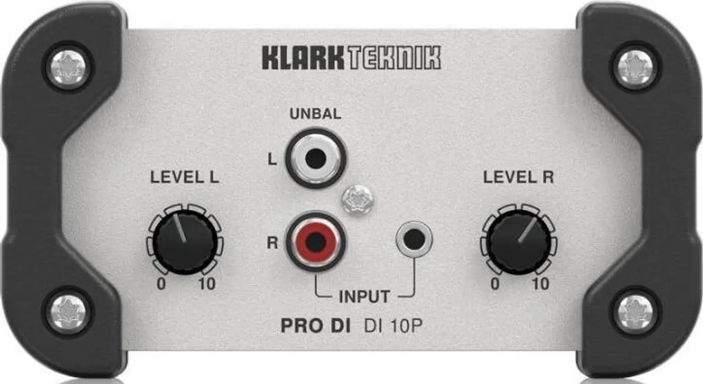 Klark Teknik PRO DI 10P boîte de direct passive stéréo pour multimédia