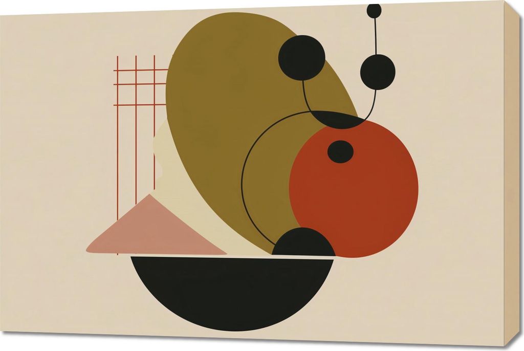 Bild 90x60cm Geometrische Balance