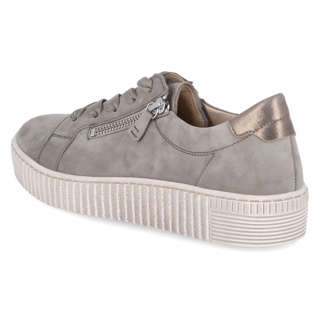 Gabor Shoes Sneaker Olive Nubukleder Größe: 37.5 Normal