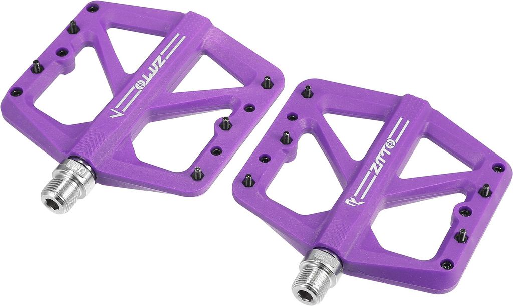 1 Paar lila Nylon-Hinterrad-Fußrasten für 9/16-Zoll-Achsen BMX MTB Fahrrad