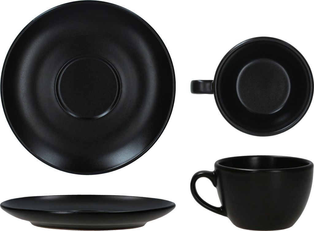 6er Set Panther Kaffeetassen mit Untertassen für 6 Personen Produktbild 6
