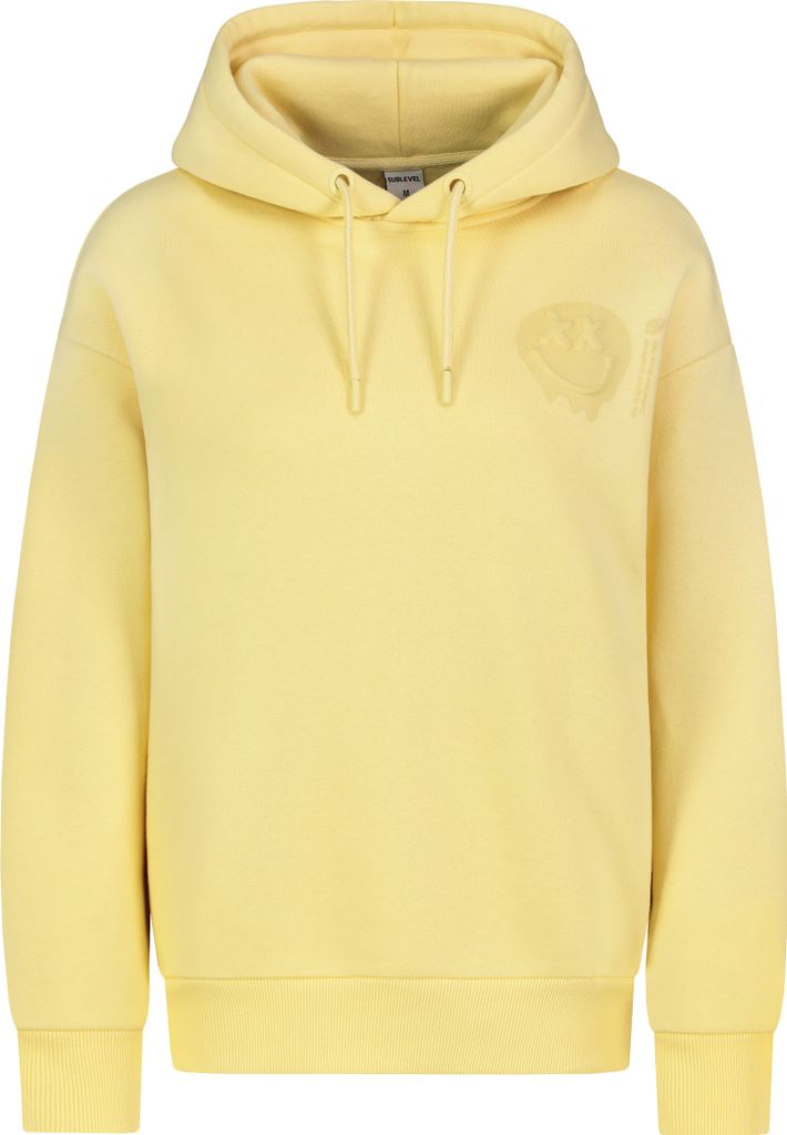 Sublevel Hoodie mit Logo-Druck und Dropped Shoulder Größe: S