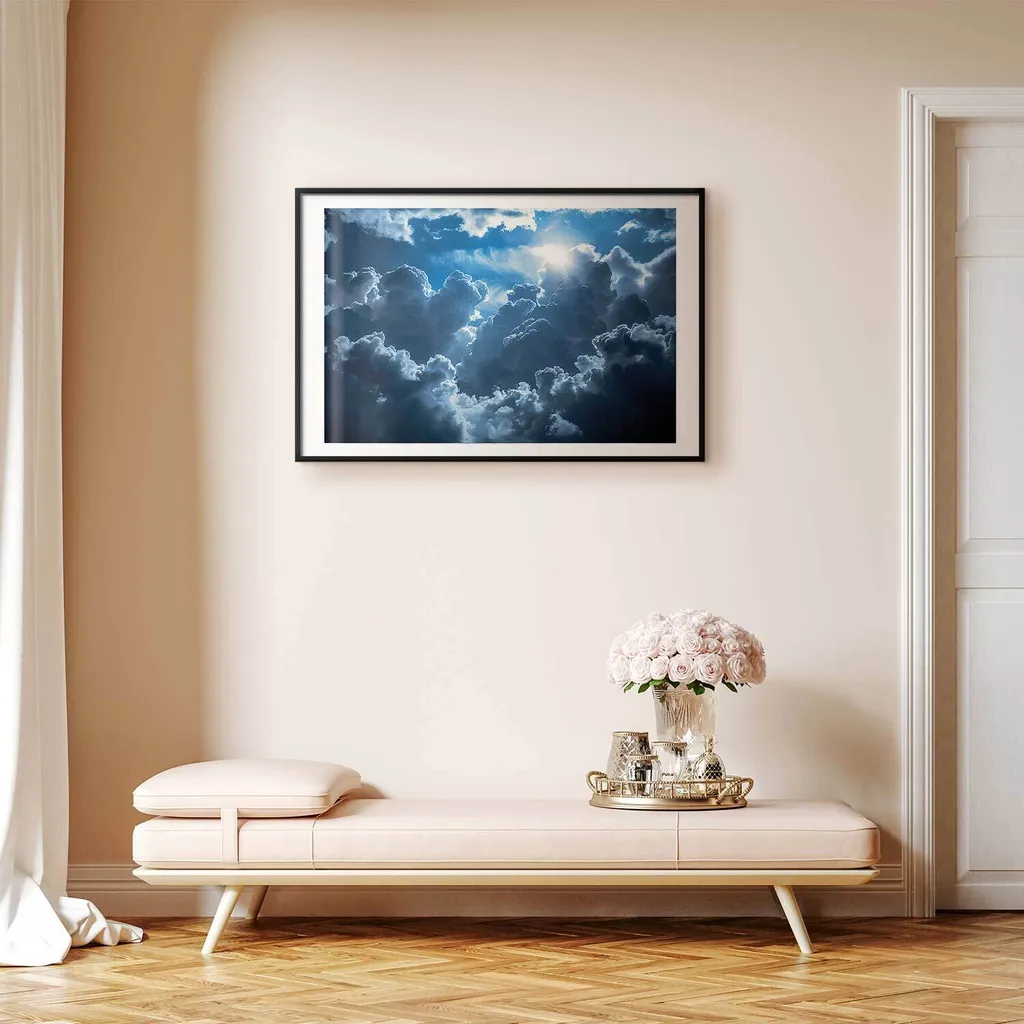Poster 3D Animato 60x40 con Cornice Nera | Scenario Decorativo - 2